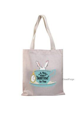 Princess Alice Tote Bag - Very Merry Unbirthday Canvas Shoulder Bag